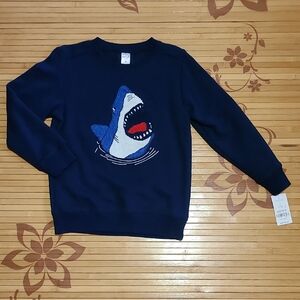 Carter's Navy Blue Shark Crewneck Sweater